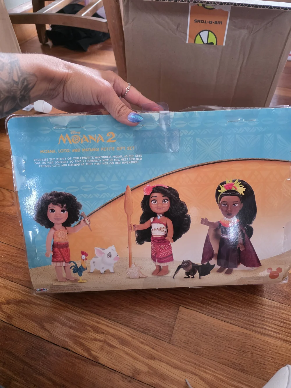 Disney Moana Petite Figure Set - Brown, Red & Pink Characters